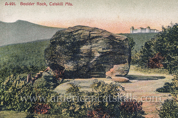 Boulder Rock, Catskill Mts.