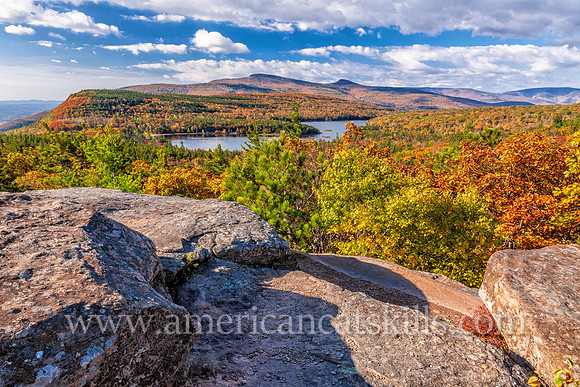 Sunset Rock along the Escarpment Trail is one of the finest views in the Catskills.