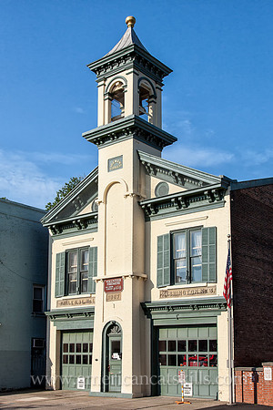 The Volunteer Fireman’s Hall and Museum is located within the historic Stockade District of Kingston, New York.