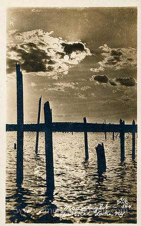 Photograph by Alfred Henry Still titled "Moonlight, Yankee Lake, N.Y."