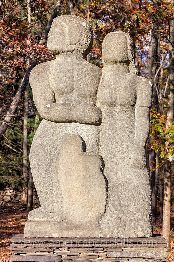 Photograph of the Quarryman's Museum at Opus 40, an environmental bluestone sculpture located in Saugerties, New York.
