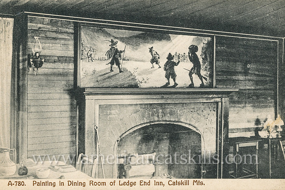 Painting in Dining Room of Ledge End Inn, Catskill Mts.