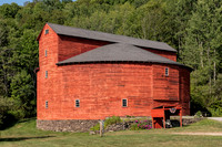 Photograph of the Kelly Round Barn in Halcottsville, New York.