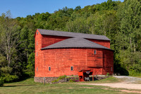 Photograph of the Kelly Round Barn in Halcottsville, New York.