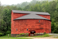 Photograph of the Kelly Round Barn in Halcottsville, New York.