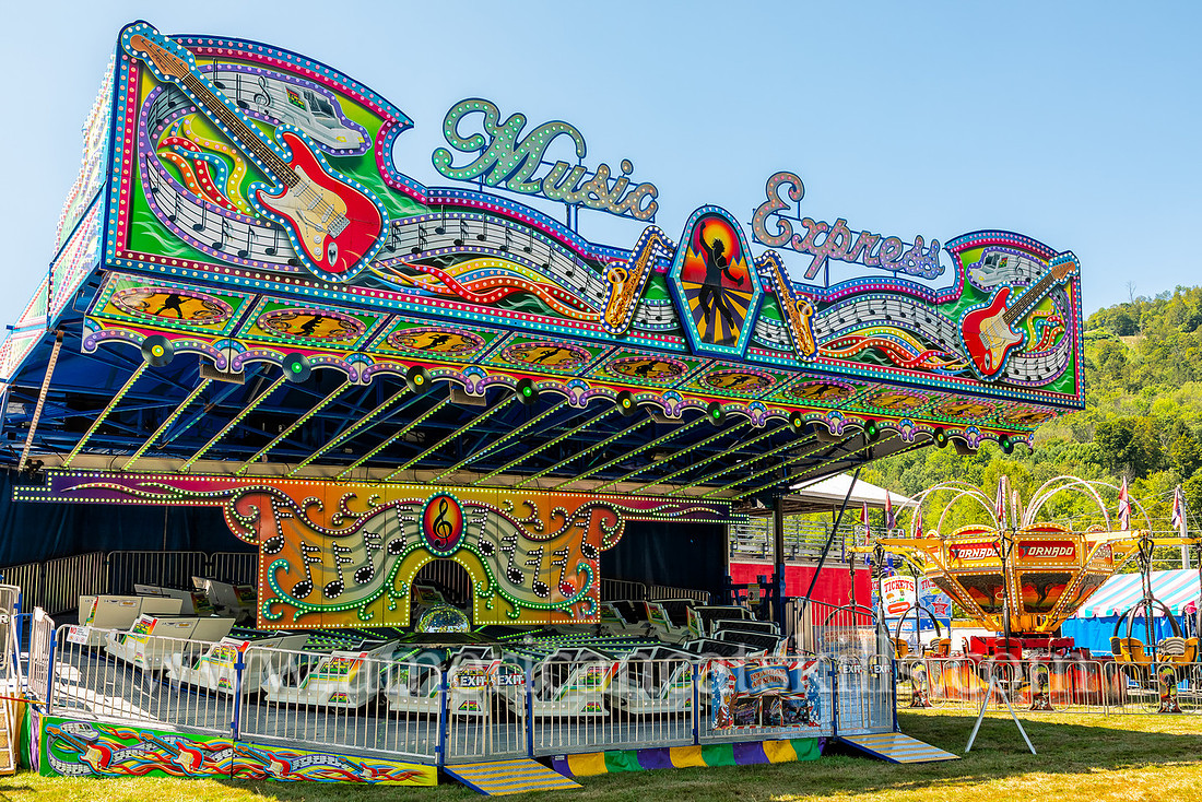Photograph of the annual Delaware County Fair that that is held in Walton, New York.