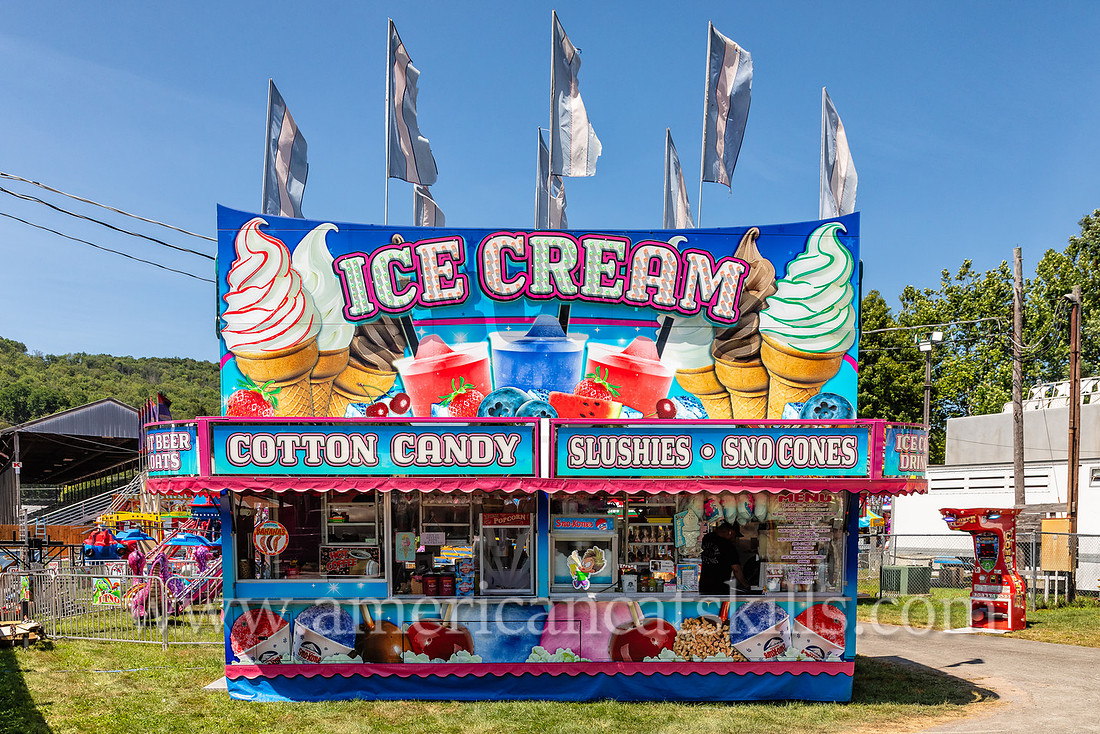 Photograph of the annual Delaware County Fair that that is held in Walton, New York.
