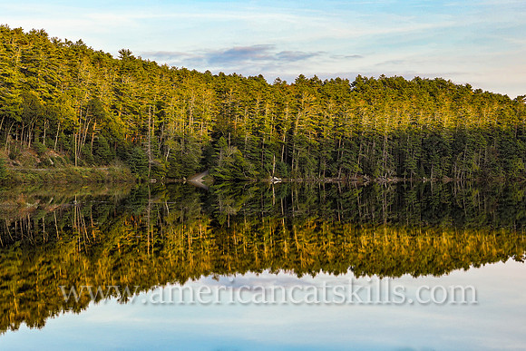 Photograph of the Mongaup Falls Reservoir in the southern Catskills.