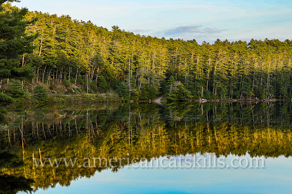 Photograph of the Mongaup Falls Reservoir in the southern Catskills.