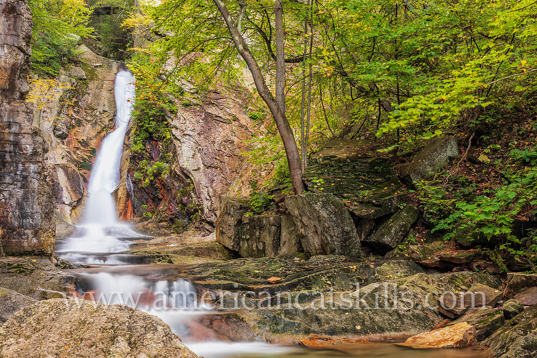 Photograph of Nevele Falls in Ellenville, New York.