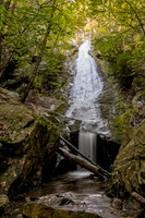 Photograph of Buttermilk Falls, also known as Horseshoe Mine Falls, in Spring Glen, New York.