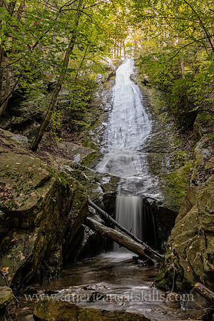 Photograph of Buttermilk Falls, also known as Horseshoe Mine Falls, in Spring Glen, New York.