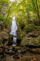 Photograph of Buttermilk Falls, also known as Horseshoe Mine Falls, in Spring Glen, New York.