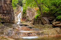 Photograph of Nevele Falls in Ellenville, New York.