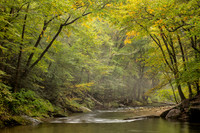 Photograph of the Rondout Creek in early autumn.