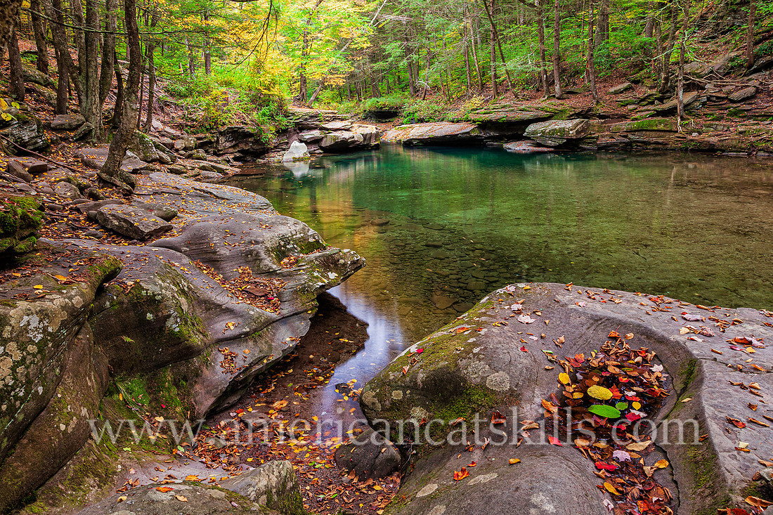 Photograph of the Peekamoose Blue Hole in the Catskills.