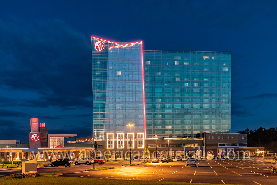 Photograph of the Resorts World casino in Monticello, New York.