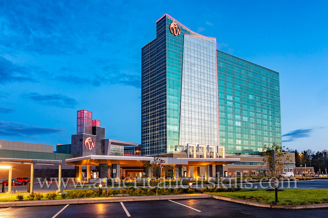 Photograph of the Resorts World casino in Monticello, New York.