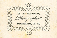 N. A. Beers, Photographer, Franklin, New York