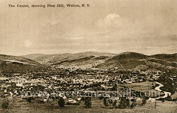The Center, showing Pine Hill, Walton, N.Y.