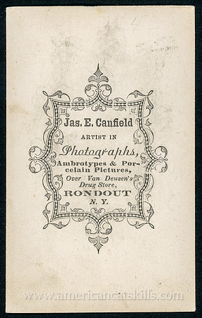 Jas E. Canfield, Artist, Rondout, New York