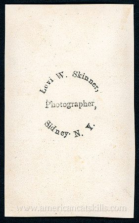Levi W. Skinner, Photographer, Sidney, New York