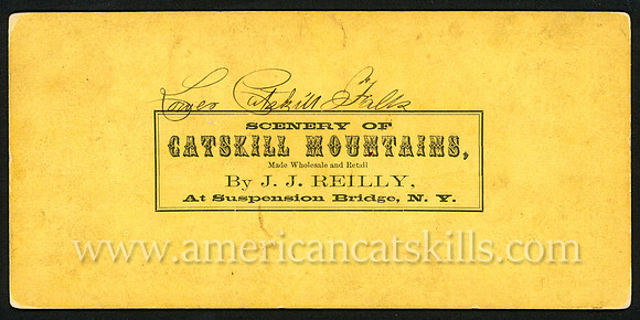 Scenery of Catskill Mountains, By J. J. Reilly, at Suspension Bridge, New York