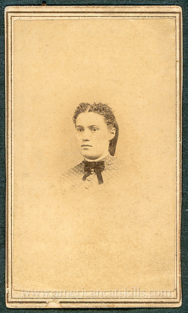 Portrait of a woman by photographer William B. Walden of Catskill, New York.