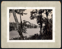 Photograph of the Mohonk Mountain House taken by photographer T. D. Lewis of Kingston, New York.