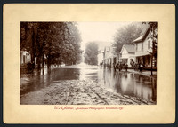 Looking Weest on Main Street During Flood of August 15, 1893, Windham, New York