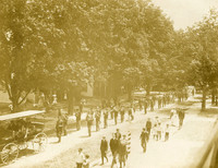 Photograph of Independence Day parade on July 4, 1902 taken by photographer Frank DuFlon of Kingston, New York.