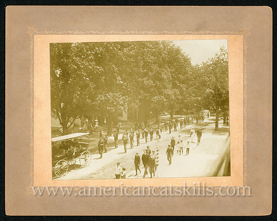 Photograph of Independence Day parade on July 4, 1902 taken by photographer Frank DuFlon of Kingston, New York.