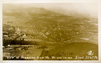 Photograph titled "View of Stamford from Mt. Ut-say-an-tha, Elev. 3365 ft." by Perry Dibble, a photographer from Stamford, New York.