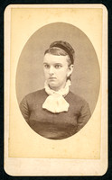 Portrait of a young woman by photographer Frank Allen of Catskill, New York.