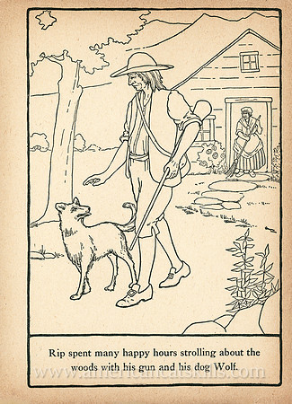 The Rip Van Winkle Painting Book published in 1918 by the Platt and Nourse Company of New York.
