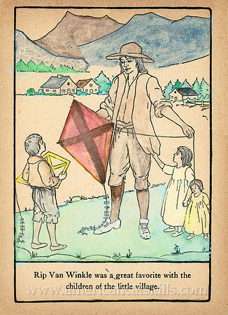 The Rip Van Winkle Painting Book published in 1918 by the Platt and Nourse Company of New York.