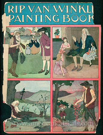 The Rip Van Winkle Painting Book published in 1918 by the Platt and Nourse Company of New York.