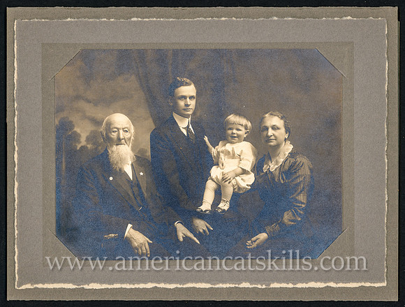 Family portrait taken by the Pennington Studio of New York.