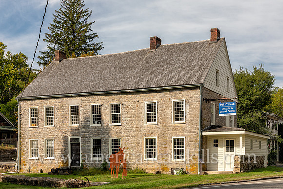 Photograph of the old Depuy Canal House in the hamlet of High Falls, New York.
