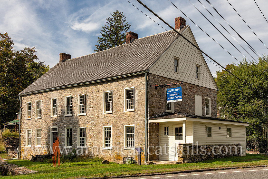 Photograph of the old Depuy Canal House in the hamlet of High Falls, New York.