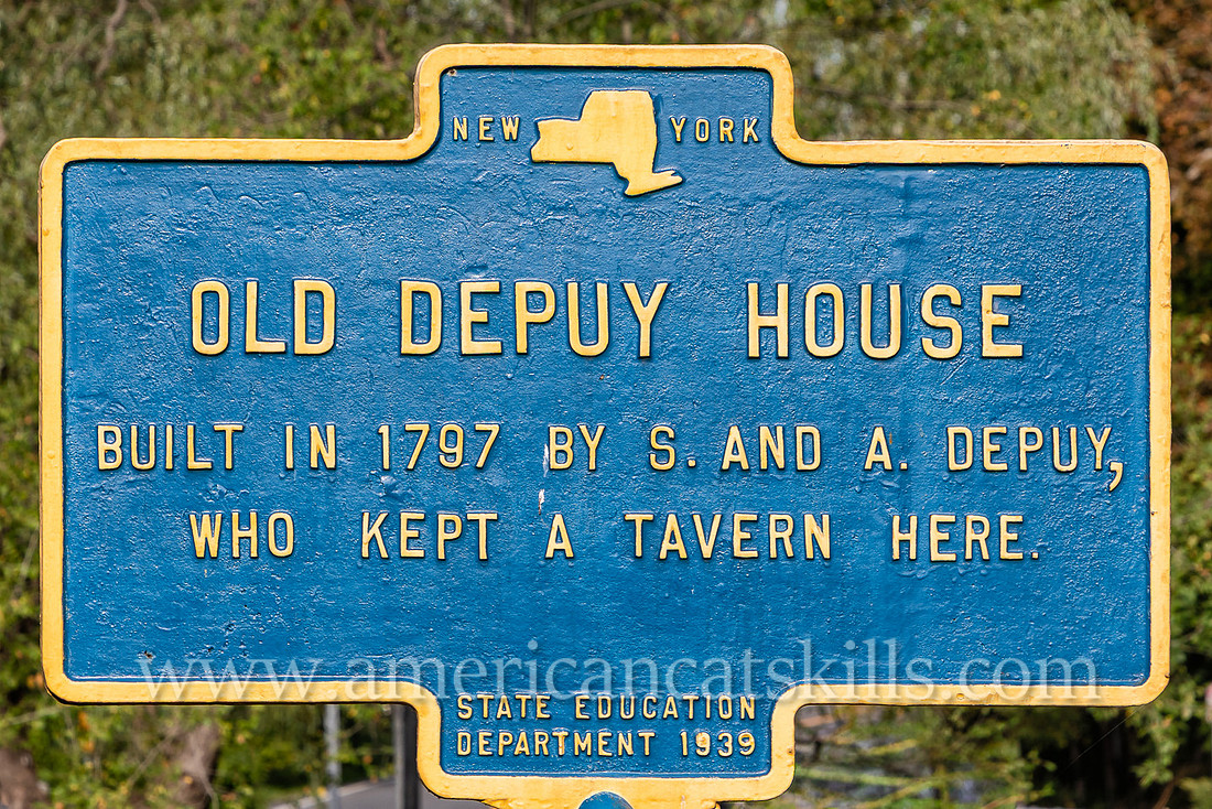 Photograph of the old Depuy Canal House in the hamlet of High Falls, New York.