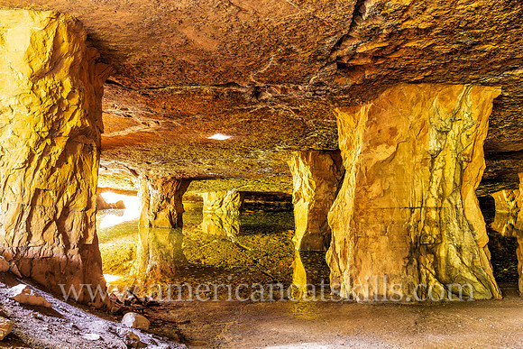 Photograph of the Widow Jane Mine in Rosendale, New York.