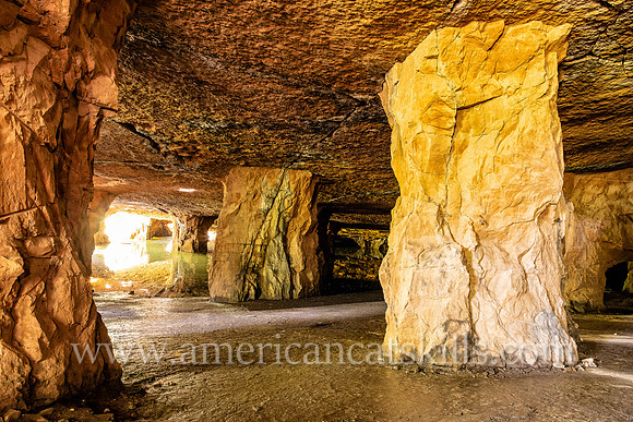 Photograph of the Widow Jane Mine in Rosendale, New York.