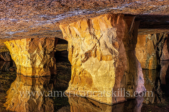 Photograph of the Widow Jane Mine in Rosendale, New York.
