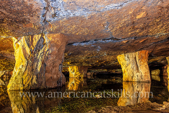 Photograph of the Widow Jane Mine in Rosendale, New York.