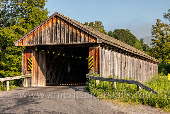 Photograph of Fitch’s Covered Bridge located in the western Catskills at East Delhi in Delaware County, New York.
