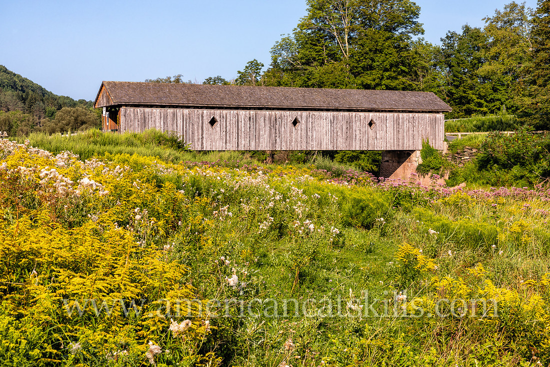 Photograph of Fitch’s Covered Bridge located in the western Catskills at East Delhi in Delaware County, New York.