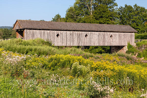 Photograph of Fitch’s Covered Bridge located in the western Catskills at East Delhi in Delaware County, New York.