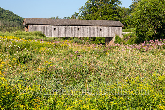 Photograph of Fitch’s Covered Bridge located in the western Catskills at East Delhi in Delaware County, New York.