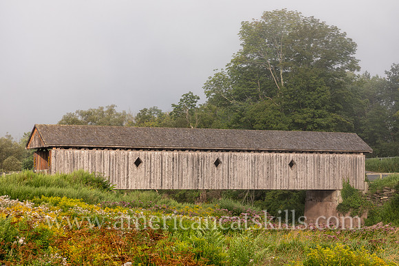 Photograph of Fitch’s Covered Bridge located in the western Catskills at East Delhi in Delaware County, New York.